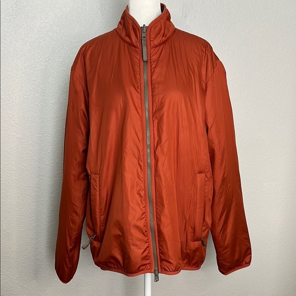 Everlane ReNew Reversible Fleece Jacket Orange Size Large